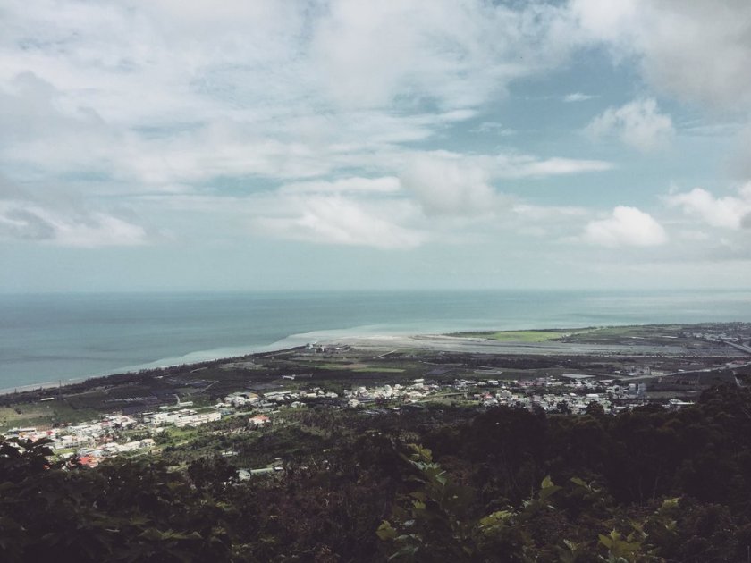 Looking down over Taimali, on the east coast of Taiwan.